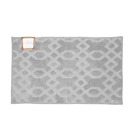 Monarch Brands Artistry Runner Rug - Geo Pattern - 24in x 72in, Soft Silver PNP-RA-2472GEO-SS